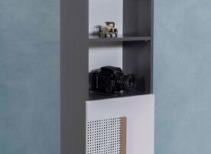 Armoire en bois Bibliothèque Jeunesse Gris Armoires Étagère Mobilier neuf