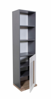 Armoire en bois Bibliothèque Jeunesse Gris Armoires Étagère Mobilier neuf