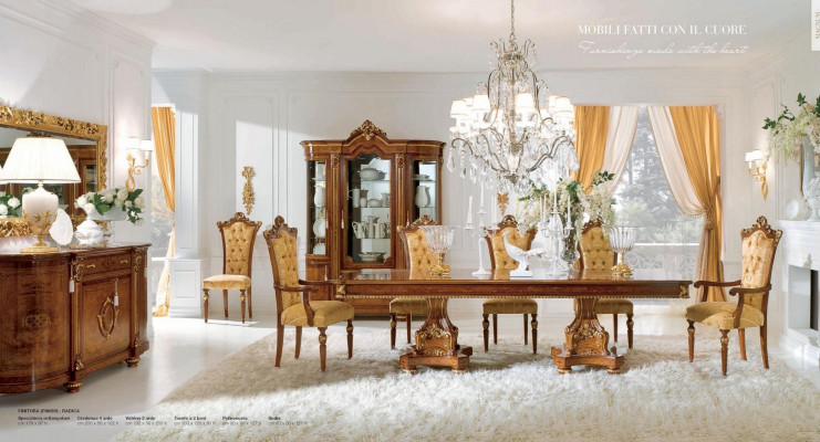 Vitrine Armoires Vitrines Bois Luxe Vitrine Meuble Armoire Marron Baroque neuf