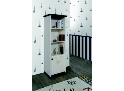 Étagère Armoire Bibliothèque pour chambre d'enfants Chambre de jeunes Blanc neuf