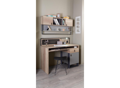 Bureau Table Marron Chambre À Coucher Chambre Jeunesse Bois Mobilier 131x63x109cm