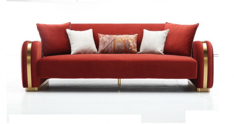 Canapé trois places Tissu Design Canapé 3 places Tissus Canapé Mobilier nouveau