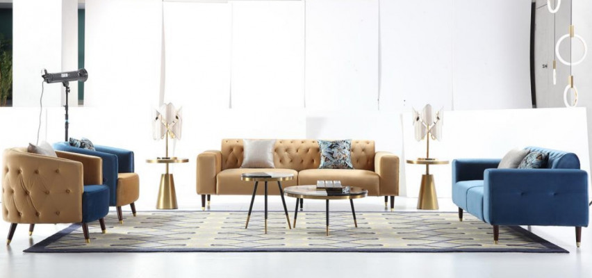 Table basse Salon de luxe Table Basse Design Tables Style Mobilier neuf 2 pièces