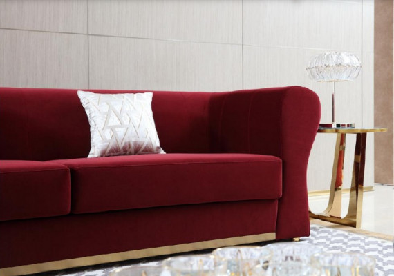 Canapé trois places Design Tissu Moderne 242 x 93 Canapé de salon Mobilier de chambre