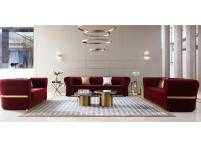 Canapé trois places Design Tissu Moderne 242 x 93 Canapé de salon Mobilier de chambre