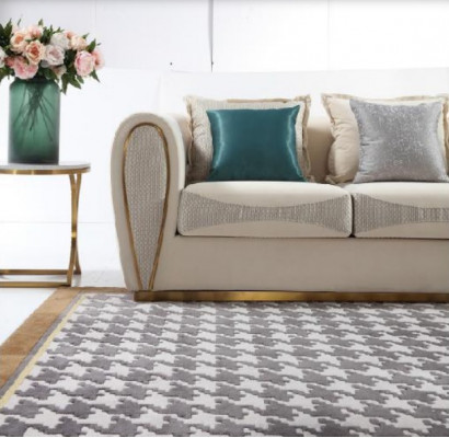 Meubles de chambre Canapé Trois places Tissu d'ameublement nouveau Canapé de design moderne Sièges de luxe Canapés