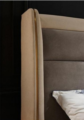 Ensemble de chambre à coucher complet Lit 2x Table de chevet 3 pièces Ensembles Lits de designer de luxe
