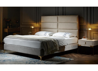 Lit Lit de mariage Design de luxe Lit rembourré Design Lit Lits textiles Lit double
