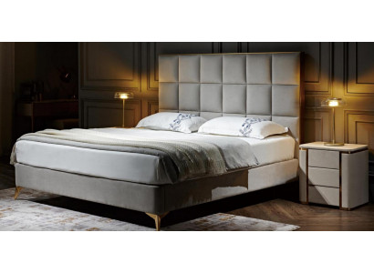 Lit de design Chambre à coucher Lits Textile Hôtel Luxe Tapisserie Siège Tissu Mobilier nouveau