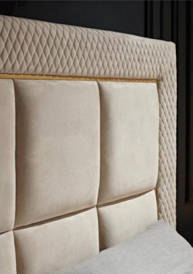 Lit 2x Table de chevet 3 pièces. Ensemble de chambre Design Luxe Chambre complète neuve