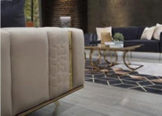 Canapé moderne 4 places Design Salon Tapisserie en bois Rembourrage Luxe moderne