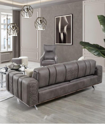 Canapé 4 places de luxe XXL Canapé design Canapé en cuir de luxe Meubles italiens