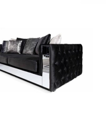 Canapé Chesterfield 3 places Salon Canapé moderne en textile Nouveau
