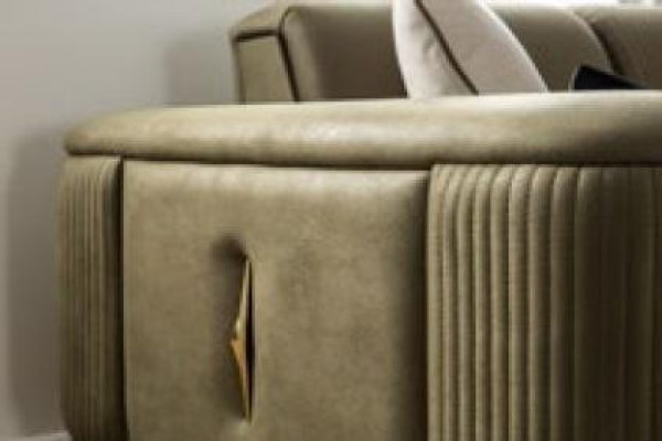 Canapé Chesterfield 4 places Salon canapé design 4 places en textile noir