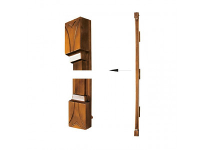 Ensemble de finition de pilier classique pour système de paroi de garde-robe SE-st-A-N.
