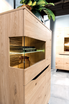 Vitrine de luxe Armoire de designer en bois Vitrines Armoires Étagères 108,8 x 57,3 cm neuf