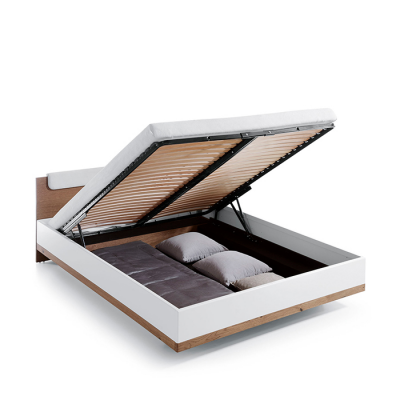 Lit classique Lit double Lit double Lit en bois Maison de campagne - Modèle CM-B1