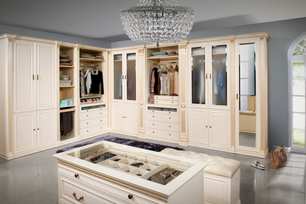 Modèle d'élément V1D-12 pour Dressing Walk-in garde-robe italienne Mobilier