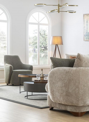 Fauteuil de luxe canapé 1 place Canapé en tissu Textile Canapés Relax Club Meubles
