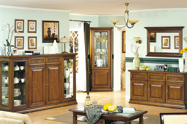 Miroir mural classique Cadre en bois Miroir de style ancien Nouveau mobilier italien