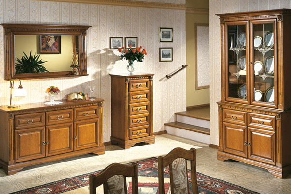 Miroir mural r Designer classique avec cadre en bois véritable style colonial OL 2