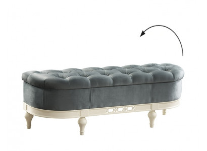 Tabouret R classique RETRO RUSTIC POUF OTTOMANE Banc tabouret - FL-P1A