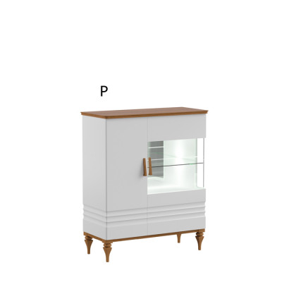 Vitrine moderne pour le salon Armoire haute en bois Aspen AS-W12