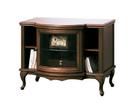 Meuble TV de style classique ou antique, modèle WRTVM, avec base et armoire latérale.