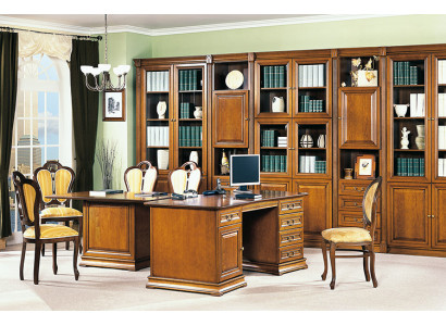 Bureau de bureau classique Mobilier de bureau Table de bureau Bureaux de chef Bois véritable SE-S3