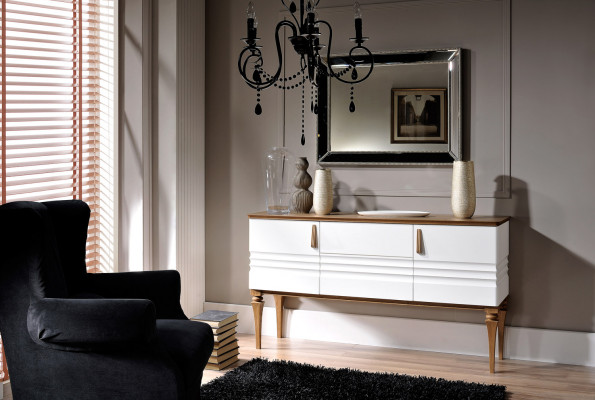 Meuble bas TV Armoire Board Table TV Armoire sous TV Cabinet Commode Tiroirs Commodes TO-K3