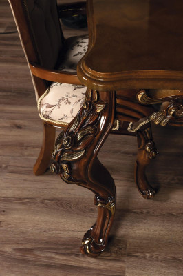 Table de salle à manger classique avec 4 chaises Mobilier de style baroque rococo