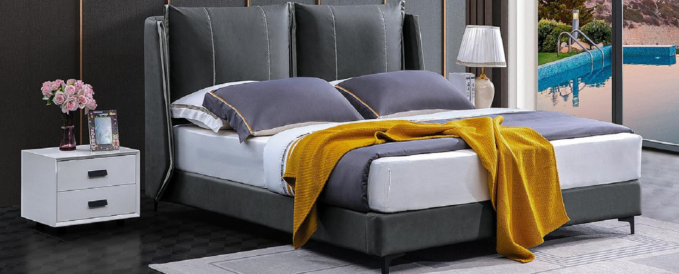 Lit double Chambre Lits Luxe Lit double Beige Mobilier Hôtel Aménagement Mobilier