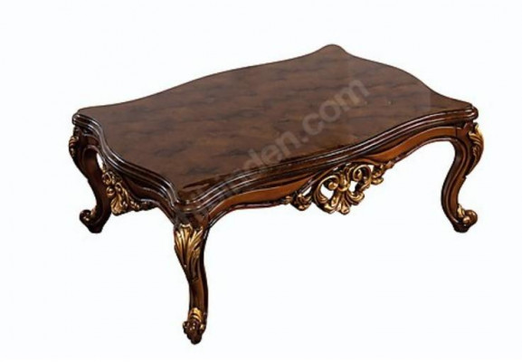 Table en bois Table d'appoint Mobilier de luxe Table basse Marron Tables basses Salon
