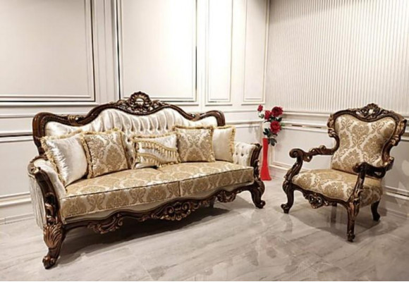 Canapé classique Ensemble de canapés Salle de séjour Canapé Meuble Mobilier 3+1 Place