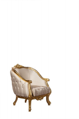 Chesterfield Fauteuil Rond avec Accoudoirs Canapé Tapisserie Ameublement Canapé Siège Unique