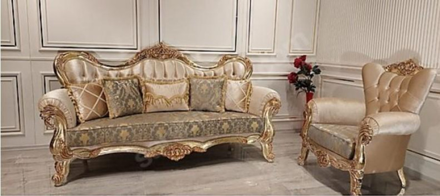 Fauteuil baroque Chesterfield Canapé Sofa Mobilier Ameublement Canapés Canapés Chaise