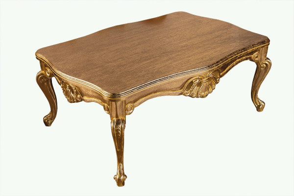Table basse de luxe 136x90 Baroque Rococo Tables Décoration rectangulaire