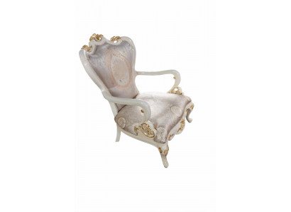 Chaise de trône de luxe Fauteuil Baroque Rococo Meubles Ameublement Salon