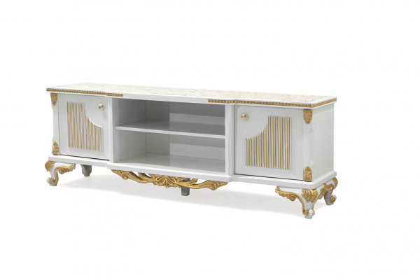 Classique Buffet TV commode Commode en bois Buffet Bas Commodes Baroque