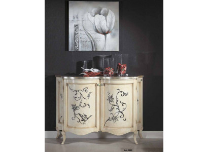 Buffet classique en bois, commode blanche, armoires, luxueux, neuf, italien