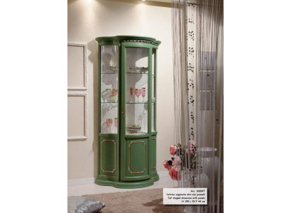 Vitrine à moitié en verre Vitrine en bois Salle de séjour de luxe Vert Bahut