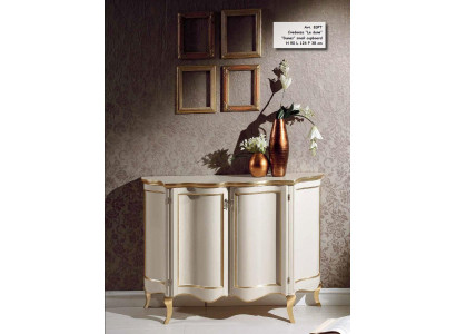 Armoires Buffet de luxe blanc italien Commode 124x90x38