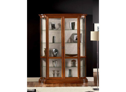 Vitrine en verre Armoires de luxe Vitrines Armoires Marron Vitrine Meuble classique italien