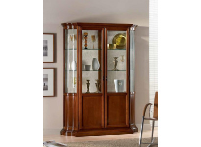 Vitrine en bois de luxe Design Buffet Armoires marron Meubles italiens Armoire nouvelle