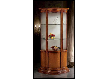 Vitrines en verre Armoires de luxe Buffet en acajou Vitrine brune Mobilier italien classique