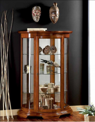 Vitrine en bois de luxe Buffet Design Armoires brunes Meubles italiens Armoire nouvelle