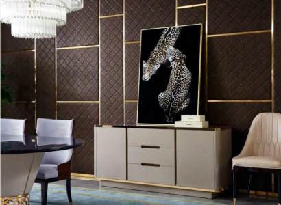 Commode Armoire en bois Buffet Salle de séjour Console Armoires murales
