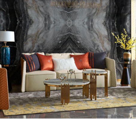 Canapé trois places Design de tapisserie de canapé moderne 3 places Canapés mobilier de salon.
