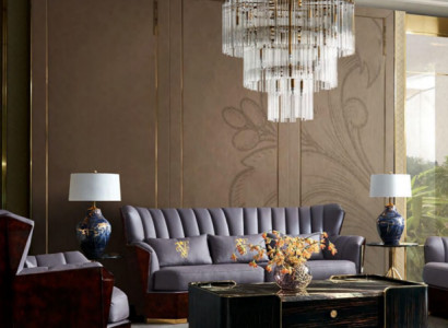 Canapé trois places en cuir canapé rembourré Design canapés luxueux Mobilier Trois places nouveau