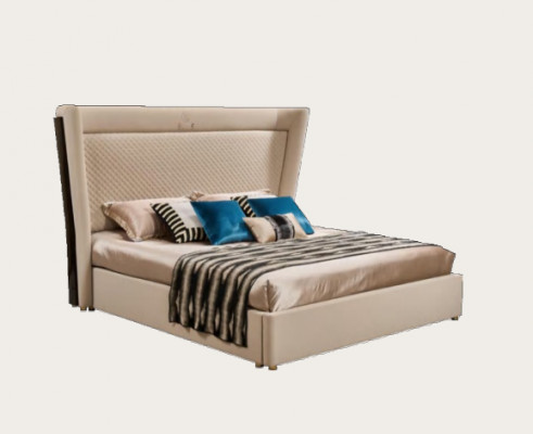 Lit double Chambre Hôtel Mariage Luxe Lit 2x Table de chevet 3pcs. Ensemble de lits